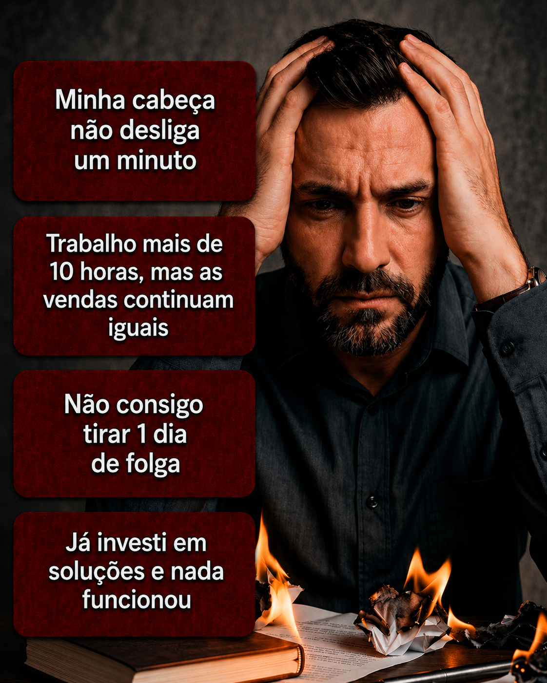 Empreendedor sobrecarregado